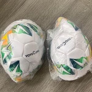 Two Size 3 Soccer Balls NEW Not Inflated